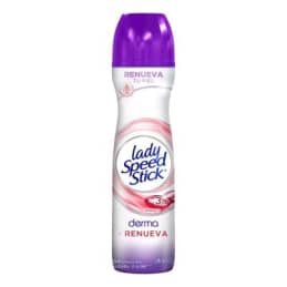 Antitranspirante Lady Speed Stick derma + renueva en aerosol para dama 150 ml