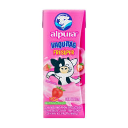 Leche Alpura Vaquitas fresúper sabor fresa 180 ml