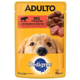 Alimento para Perro Pedigree  Adulto Res en Filetes 100 g