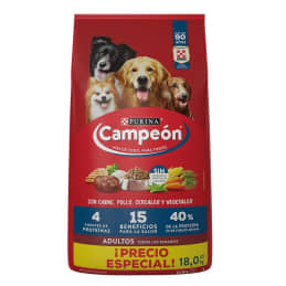 Alimento para Perro Purina Campeón Adultos Todos los Tamaños 18 Kg