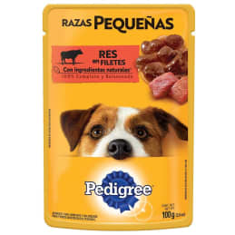 Alimento para Perro Pedigree  Razas Pequeñas Res en Filetes 100 g