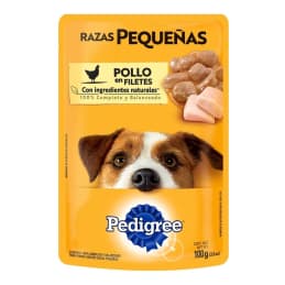 Alimento para Perro Pedigree  Razas Pequeñas Pollo en Filetes 100 g