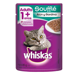 Alimento para Gato Whiskas  Adulto Soufflé Atún y Sardina 85 g