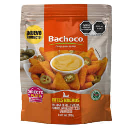 Bites nachos Bachoco  de pollo sabor queso 700 g