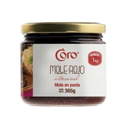 Mole en pasta Coro  rojo artesanal 365 g