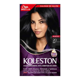 Tinte para cabello Koleston  20 negro