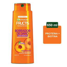 Shampoo Garnier Fructis borrador de daño largo perfecto 650 ml