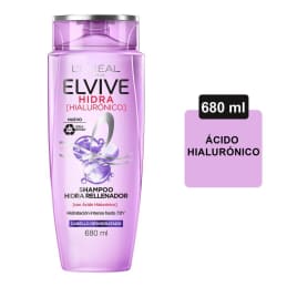 Shampoo L’Oréal Elvive hidra hialurónico cabello deshidratado 680 ml