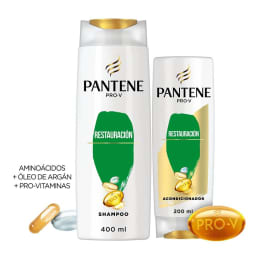 Kit shampoo + acondicionador Pantene Restauración 400 ml + 200 ml