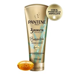 Acondicionador Pantene Pro-V 3 Minute Miracle Bambú Nutre & Crece 170 ml