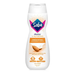 Jabón íntimo Saba Diarios v-nutritivo con extractos de almendra y karité 200 ml