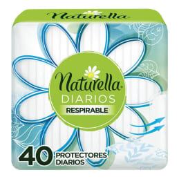 Protectores diarios Naturella  respirables regular 40 pzas