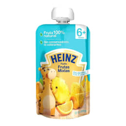 Papilla Heinz pouch sabor frutas mixtas 113 g