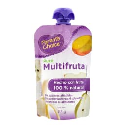 Puré Parent’s Choice  sabor multifruta 113 g