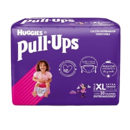 Calzón entrenador Huggies Pull-Ups talla extra grande niña 30 pzas