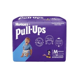 Calzón entrenador Huggies Pull Ups talla mediana niño 30 pzas