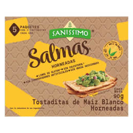 Tostaditas Salmas  de maíz horneadas 90 g