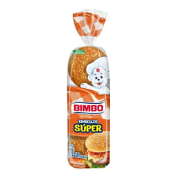 Pan para hamburguesa Bimbo Bimbollos Súper 6 pzas