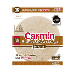 Tortillas de Harina Carmín  de Trigo integral 250 g